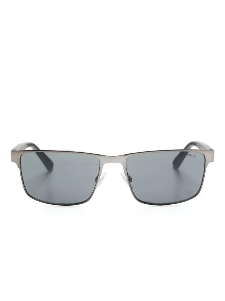 Polo Ralph Lauren rectangle-frame sunglasses - Grey Cover