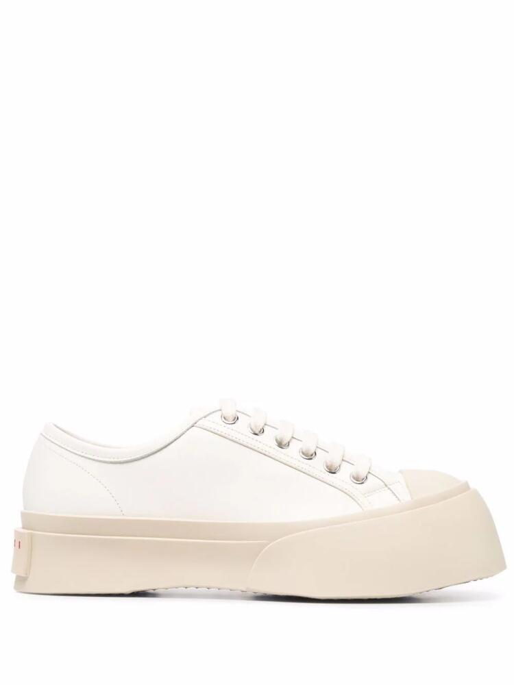 Marni Pablo leather flatform sneakers - White Cover