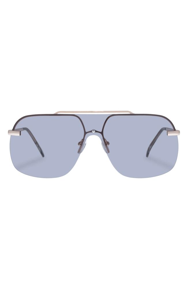 AIRE Venatici 137mm Shield Sunglasses in Bright Gold /Smoke Tint Cover