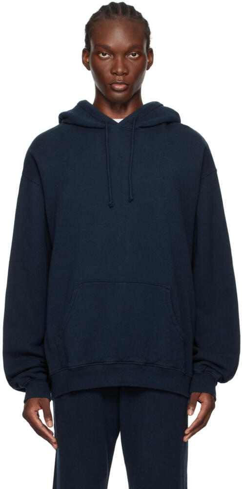 The Elder Statesman Navy Daily Hoodie Cover