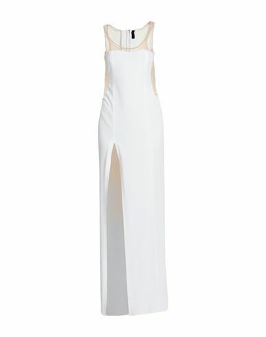 Les Bourdelles Des Garçons Woman Maxi dress White Polyurethane, Elastane Cover