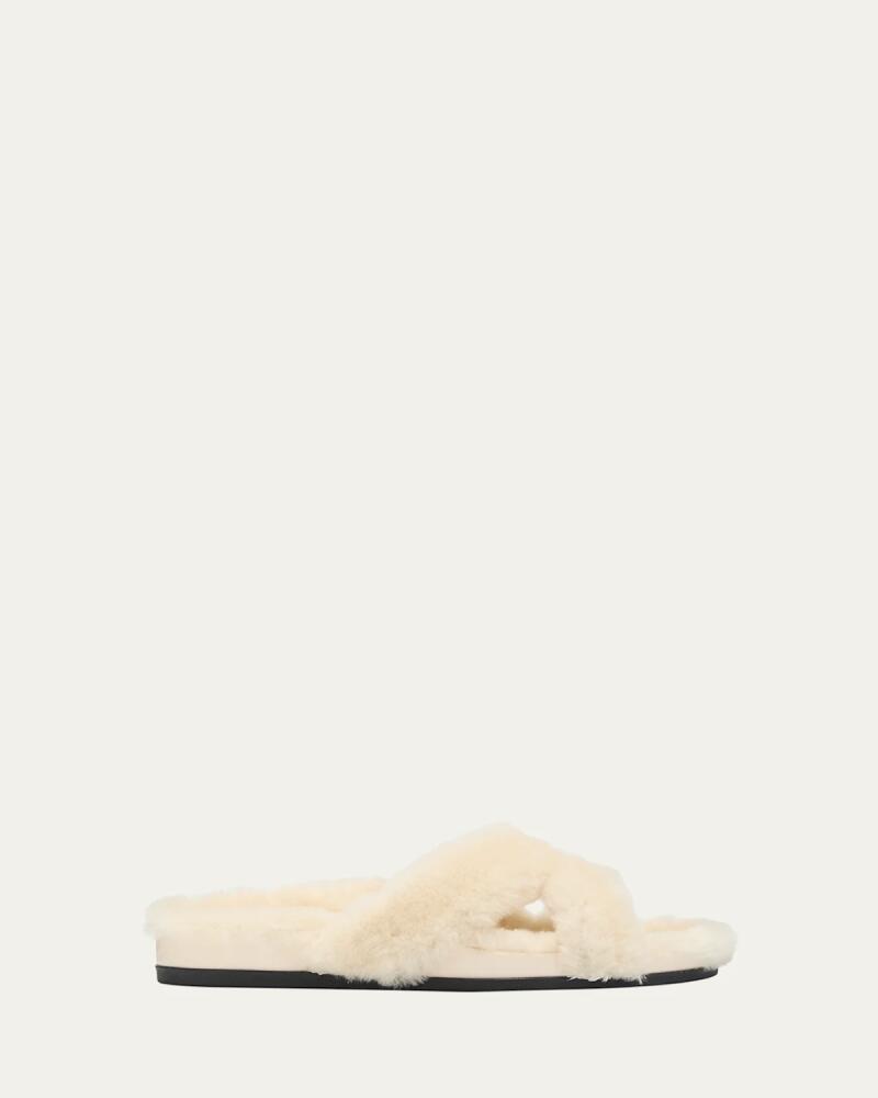 Manolo Blahnik Chilpa Shearling Slippers Cover