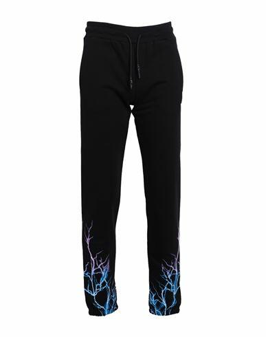 Phobia Archive Pants With Blue And Purple Lightning Man Pants Black Cotton Cover