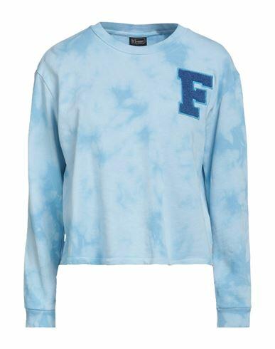 Freddy Woman Sweatshirt Sky blue Cotton Cover