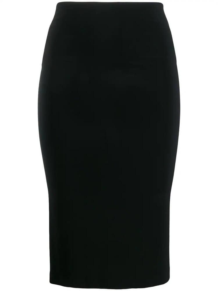 Norma Kamali mid-length fitted tube-skirt - Black Cover