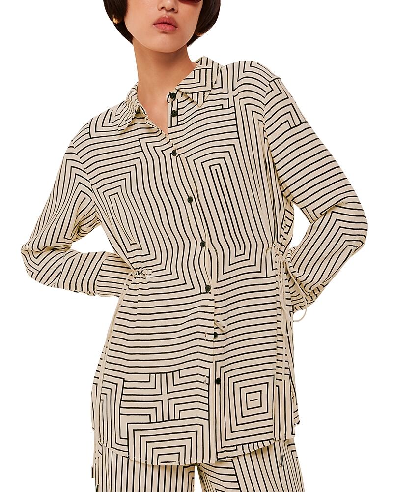 Whistles Angled Stripes Shirt Cover