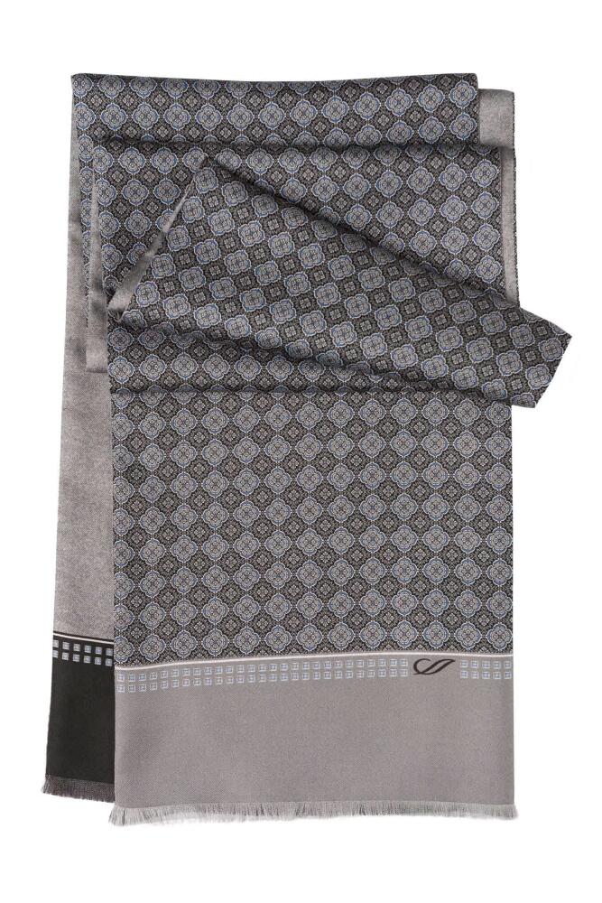 Elizabetta Palazzo - Silk Scarf for Men in Charcoal Cover