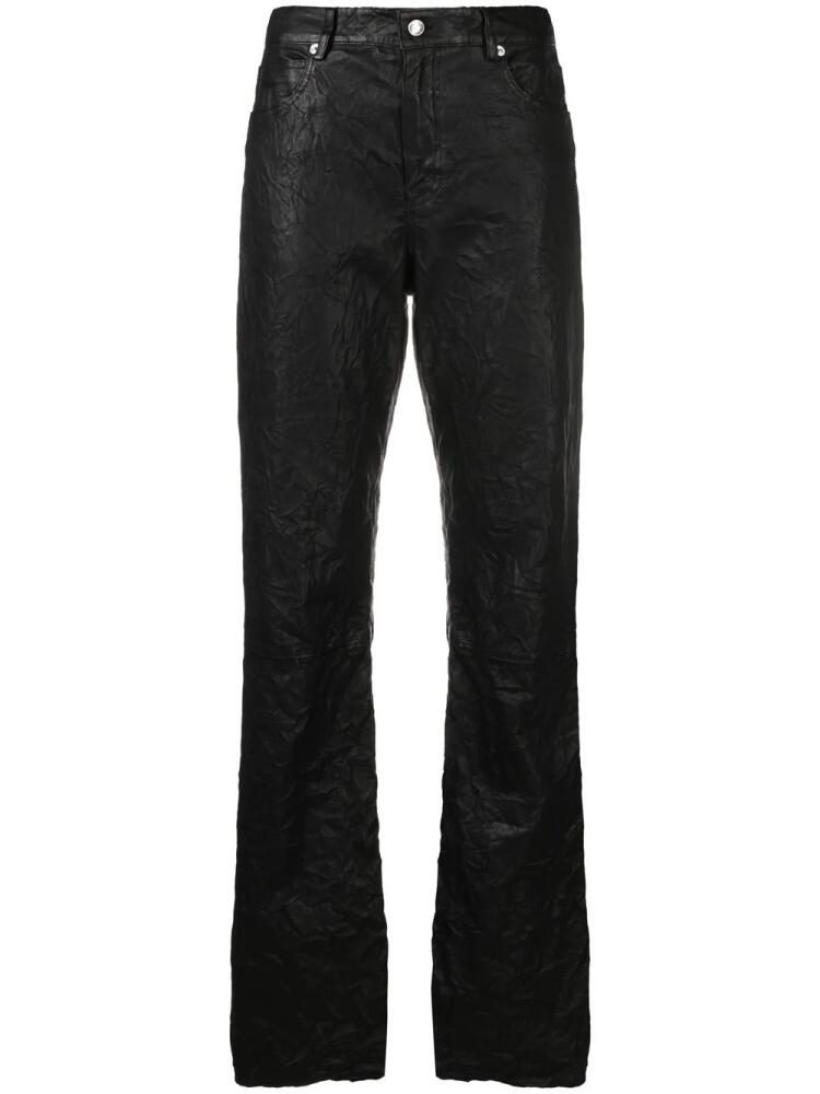 Zadig&Voltaire Evy crinkled leather trousers - Black Cover