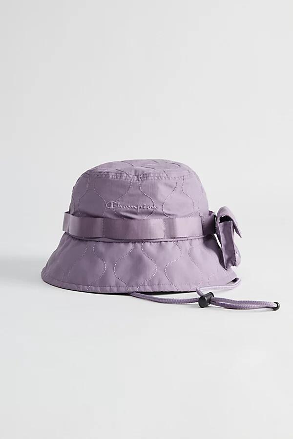 Champion UO Exclusive Taslan Quilted Bucket Hat in Lavender Cover