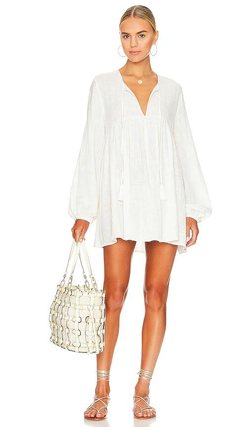 Indah Ossa Mini Dress in White Cover