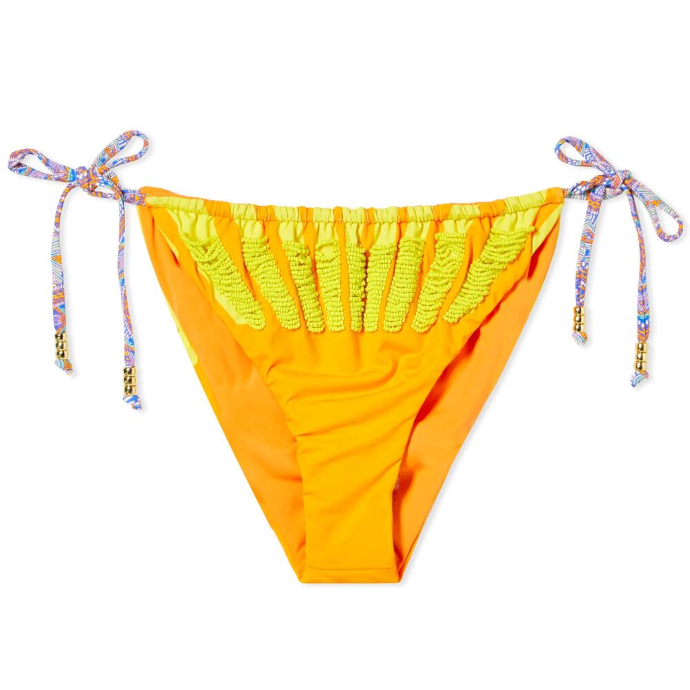 It's Now Cool Women's String Bead Bikini Bottoms in Star Lit Beaded Cover