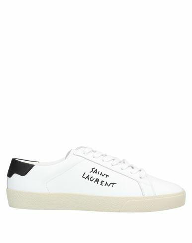 Saint Laurent Woman Sneakers White Soft Leather Cover