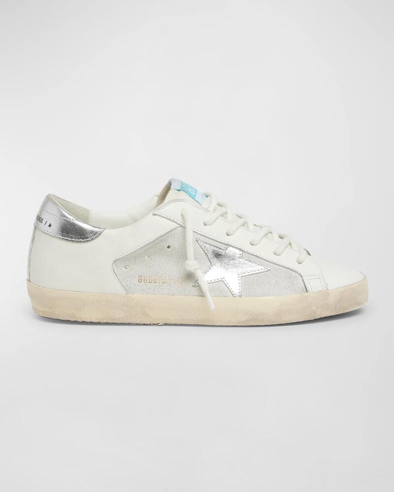 Golden Goose Super Star Mix Leather Low-Top Sneakers Cover