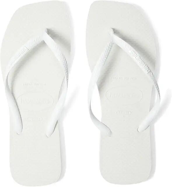 Havaianas Slim Square Flip Flop Sandal (White) Women's Sandals Cover