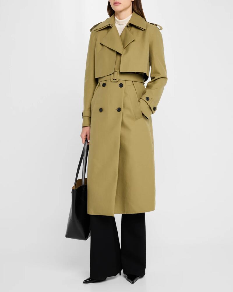 Another Tomorrow Convertible Trench Coat Cover