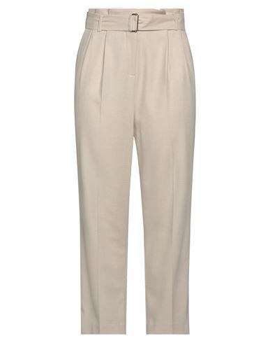 Sfizio Woman Pants Beige Polyester, Viscose, Wool, Elastane Cover