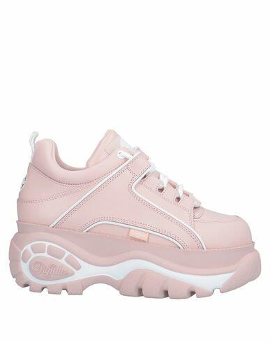 Buffalo Woman Sneakers Pink Soft Leather Cover