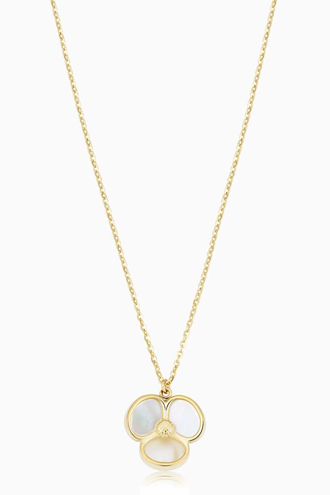 Oradina 14K Yellow Gold Petals of Pearl Necklace Cover