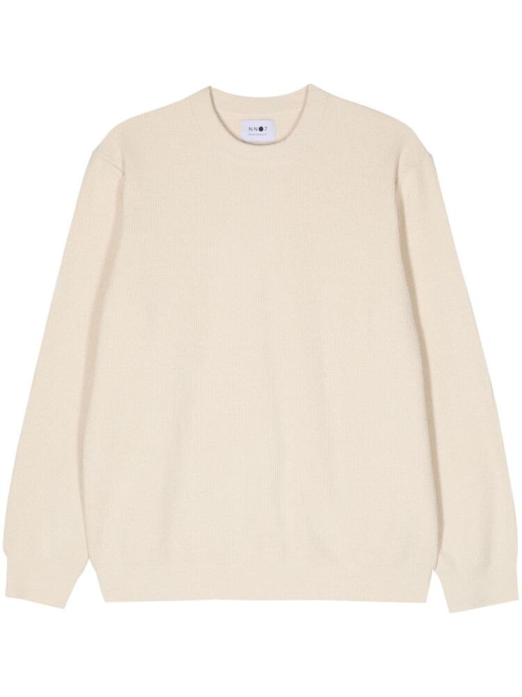 NN07 Danny ribbed jumper - Neutrals Cover