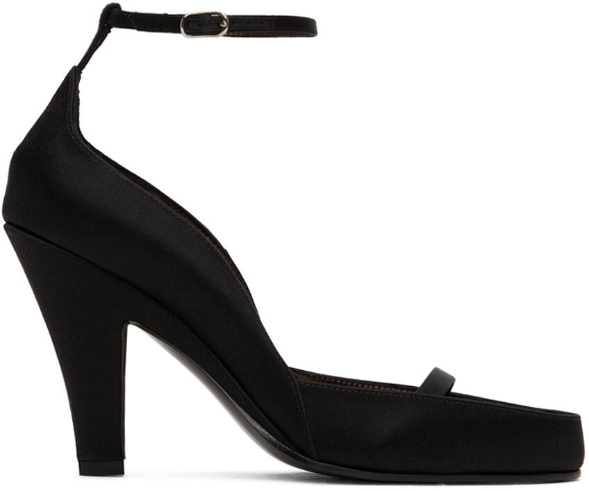 The Row Black Ankle Strap Heels Cover