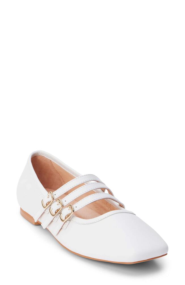 Matisse Nova Strappy Ballet Flat in White Cover