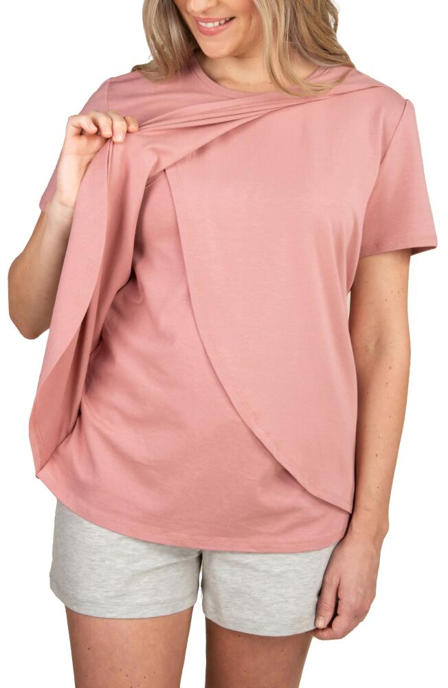 Bravado Designs Short Sleeve Nursing T-Shirt in Roseclay Cover