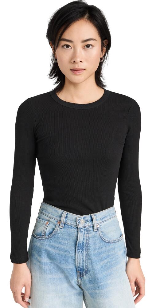 Leset Kelly Slim Fit Long Sleeve Top Black Cover