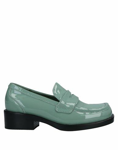 Jeffrey Campbell Woman Loafers Sage green Soft Leather Cover