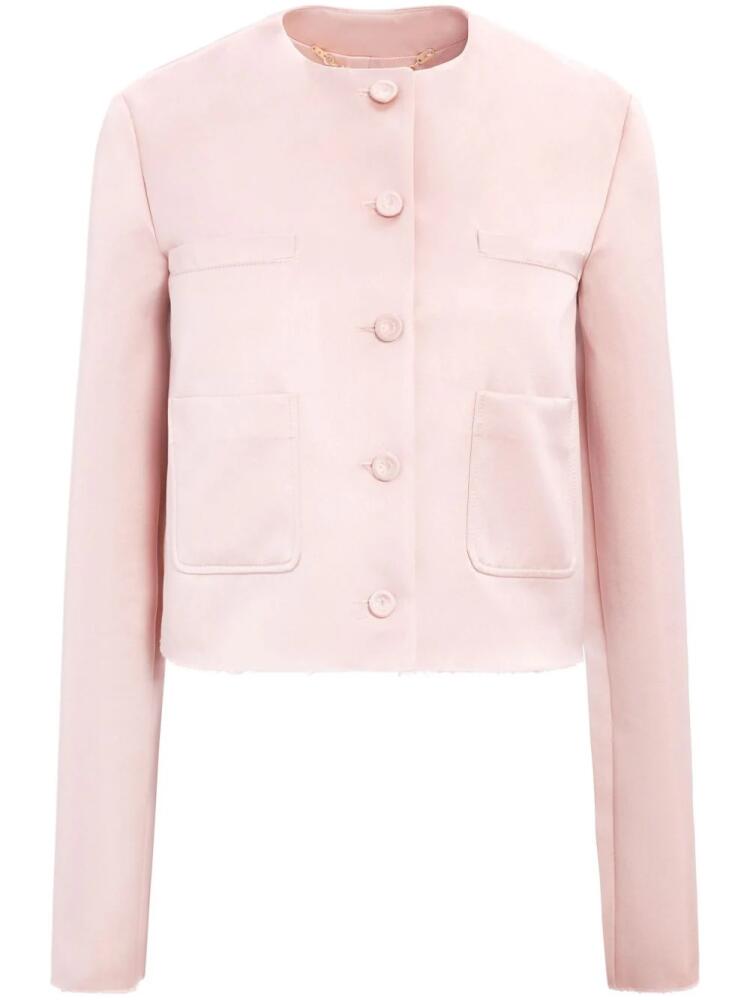 Altuzarra Bernadette cropped jacket - Pink Cover