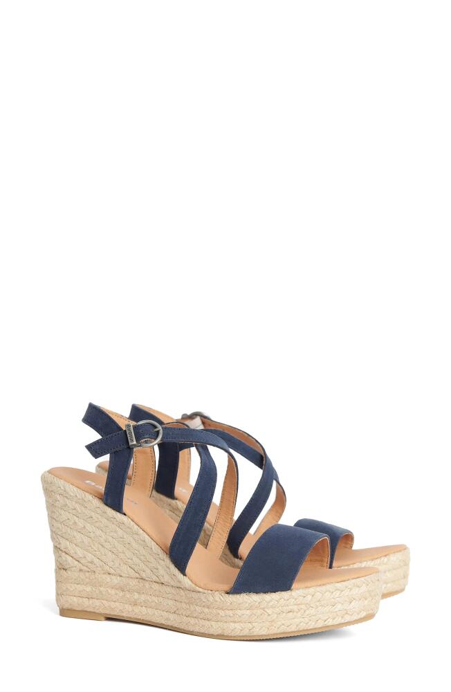 Barbour Lucia Espadrille Wedge Sandal in Dk Navy Cover