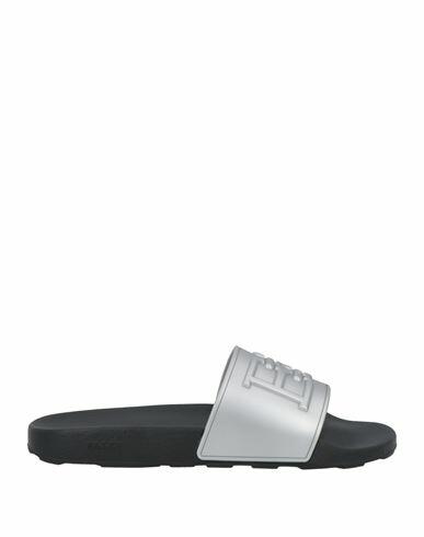 Bally Man Sandals Silver Rubber Cover