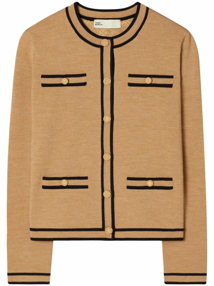 Tory Burch Kendra wool cardigan - Brown Cover