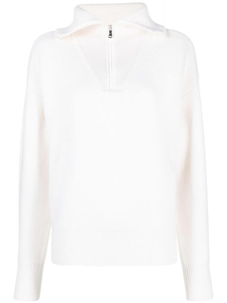 Coperni wool-blend half-zip jumper - White Cover