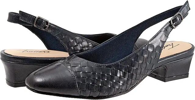 Trotters Dea Woven (Navy) Women's Shoes Cover