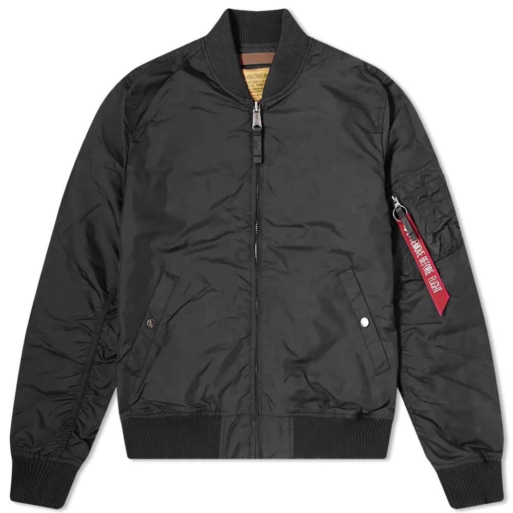 Alpha Industries Men's MA-1 TT Jacket in Black Cover