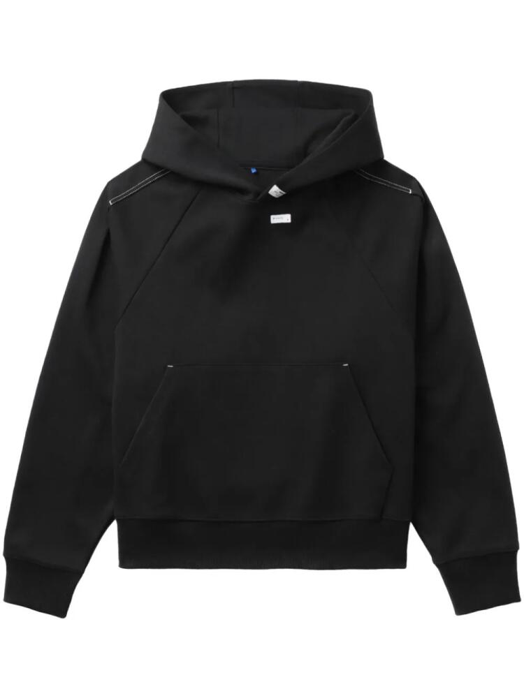 Ader Error logo-patch hoodie - Black Cover