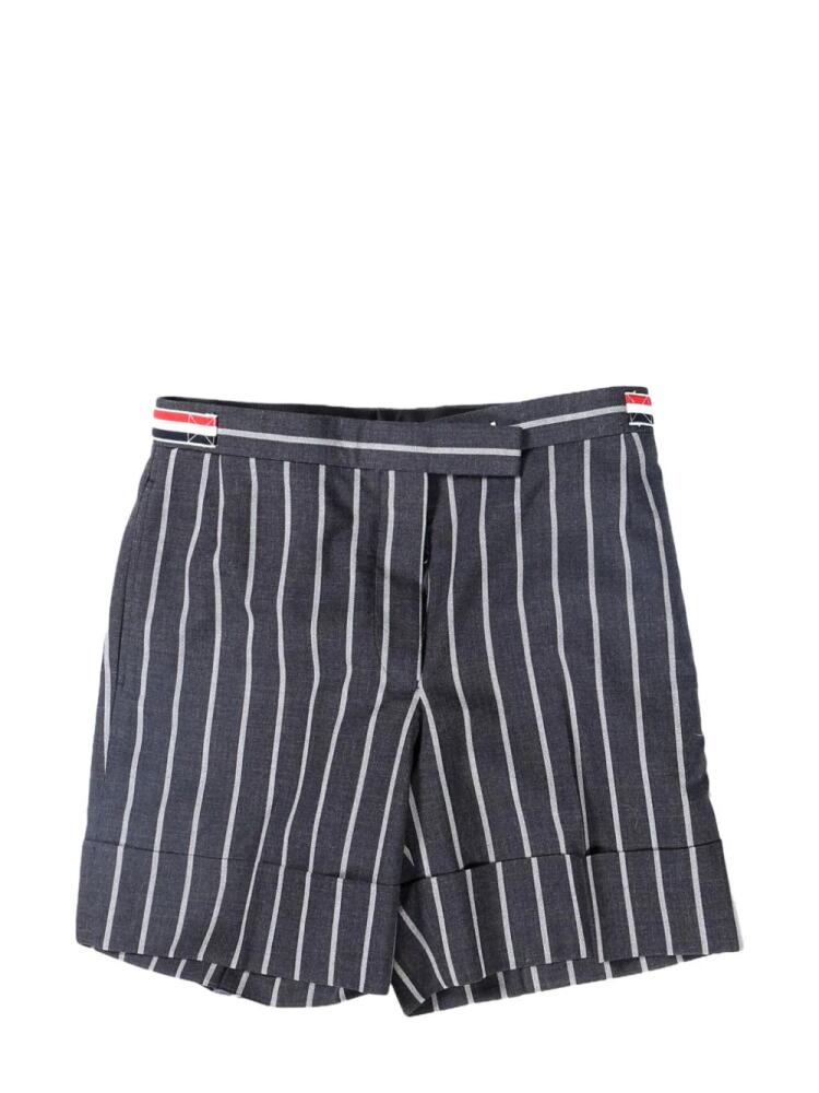 Thom Browne striped wool shorts - Blue Cover