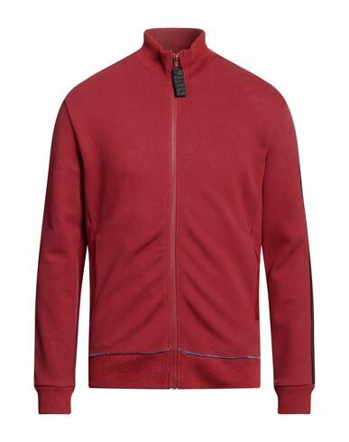 Bikkembergs Man Sweatshirt Brick red Cotton, Elastane Cover