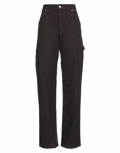 Heron Preston Woman Pants Dark brown Cotton Cover