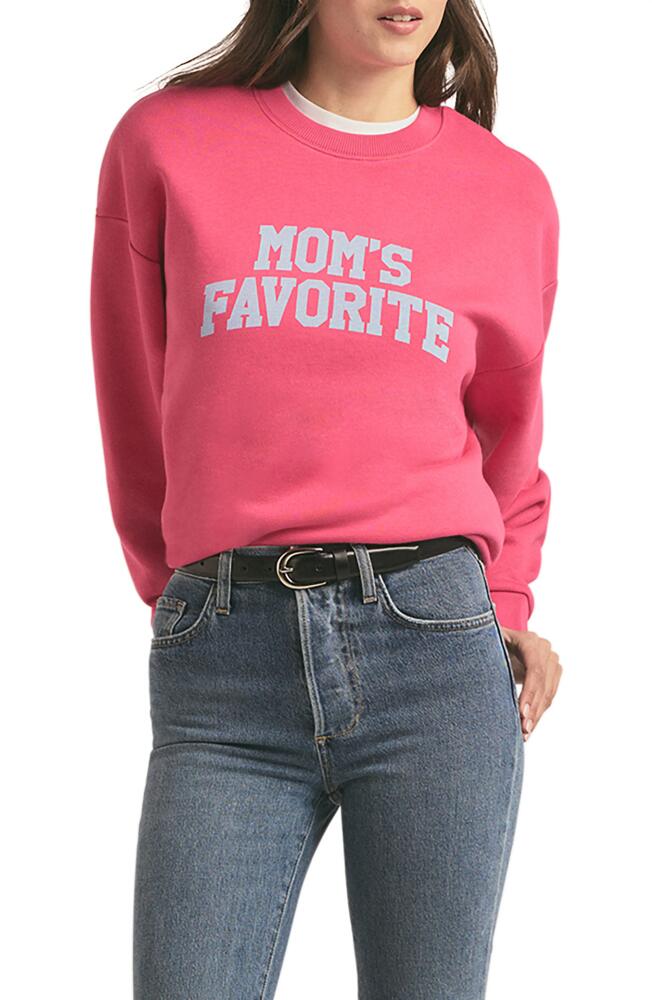 Favorite Daughter Mom's Favorite Cotton Graphic Sweatshirt in Beetroot Purple Cover