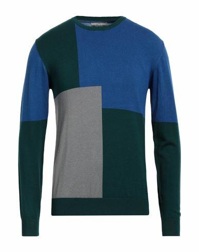 Yes Zee By Essenza Man Sweater Emerald green Viscose, Nylon Cover