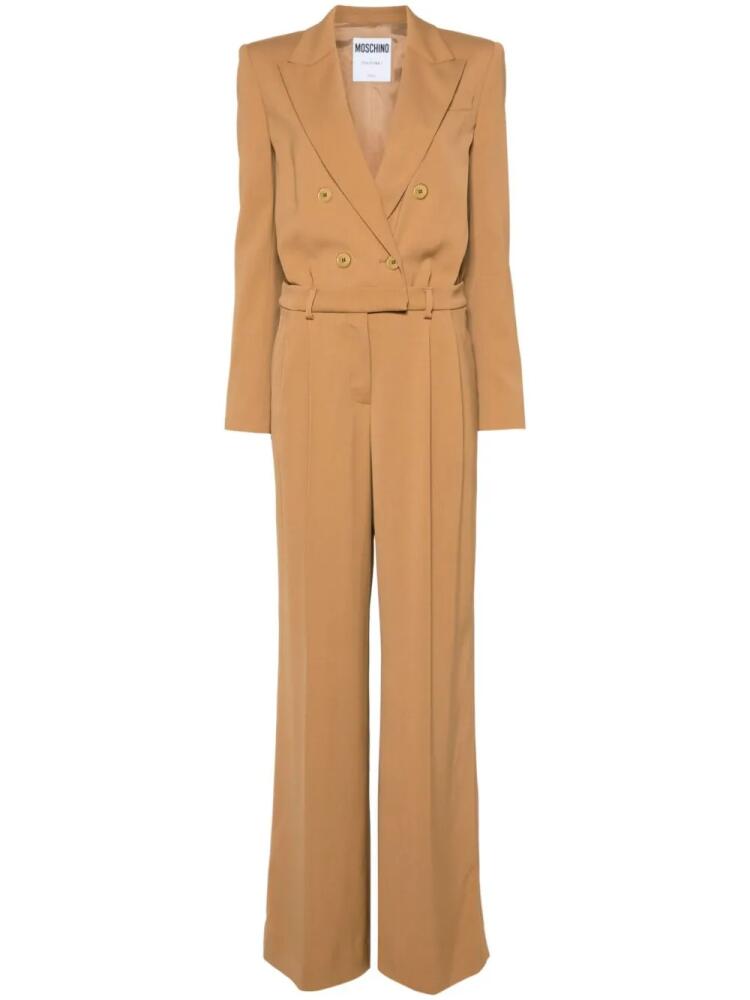 Moschino double-breasted jumpsuit - Brown Cover