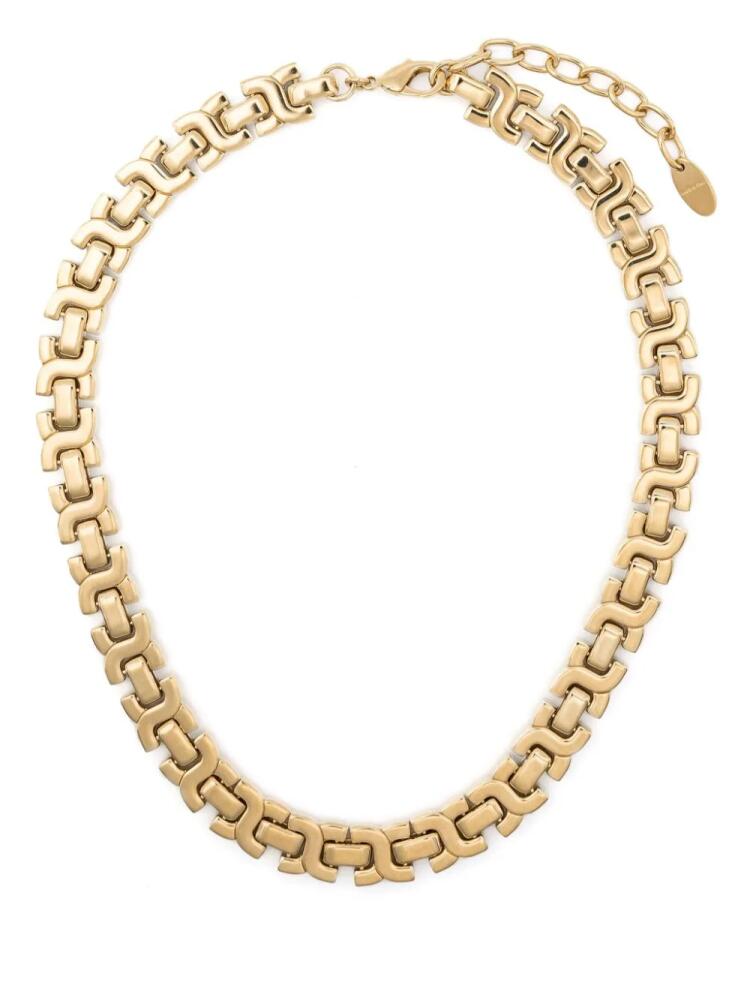 Chloé Marcie logo-plaque necklace - Gold Cover