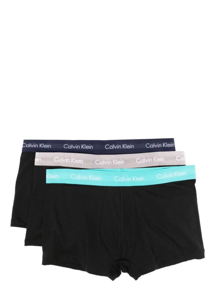 Calvin Klein logo-waistband boxers (pack of three) - Black Cover