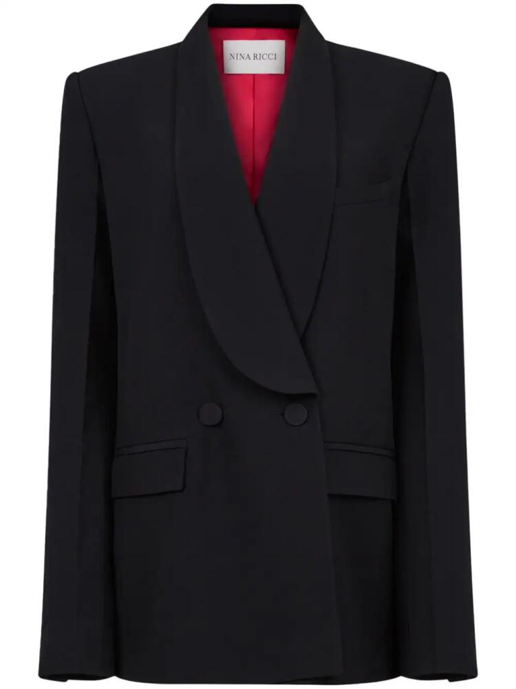 Nina Ricci shawl-lapel double-breasted blazer - Black Cover