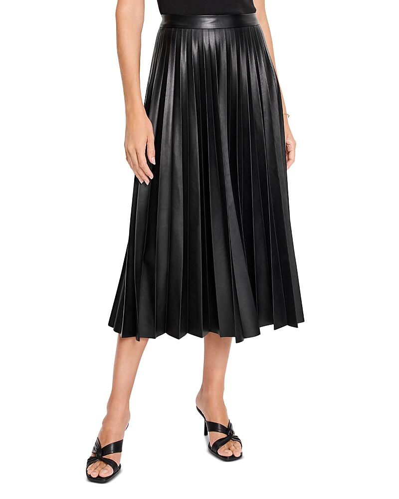 Nic+Zoe Faux Leather Flirt Skirt Cover