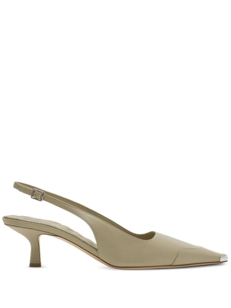 Burberry 50mm Chisel slingback pumps - Neutrals Cover