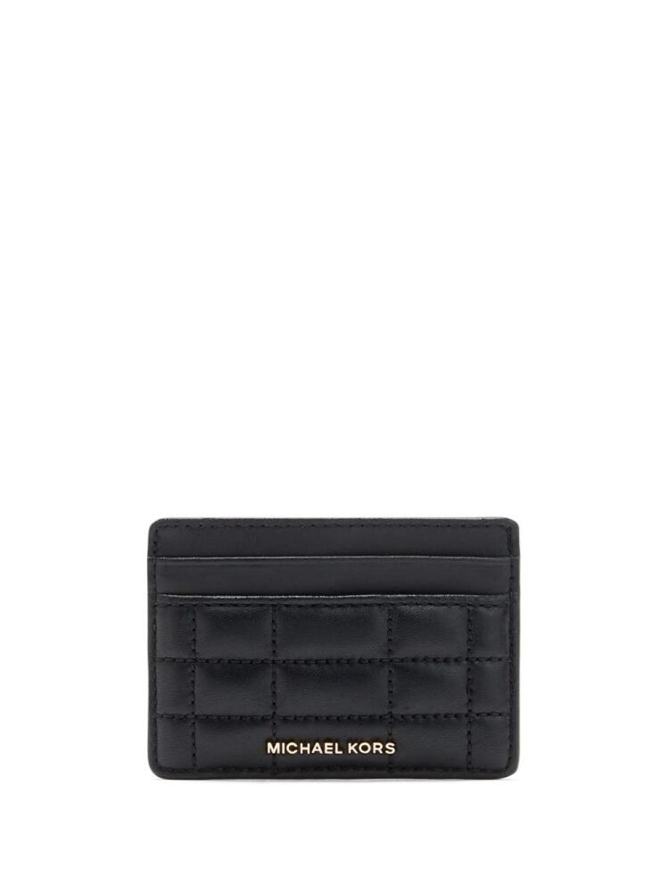 Michael Kors leather logo card holder - Black Cover