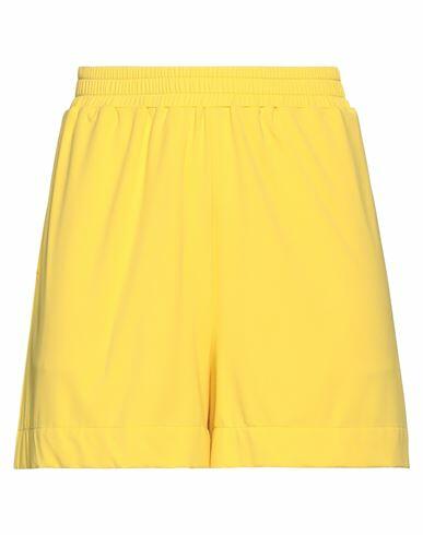 Fisico Woman Shorts & Bermuda Shorts Yellow Polyamide, Elastane Cover