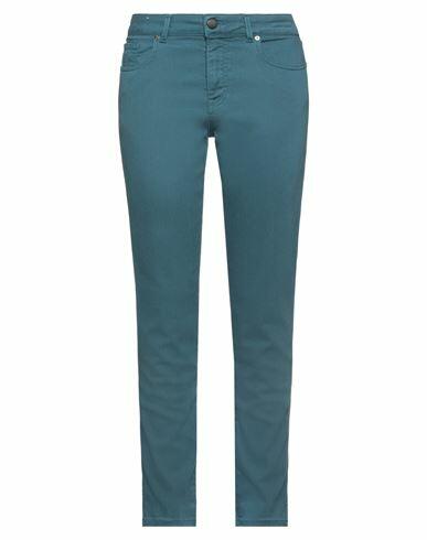 Pt Torino Woman Jeans Deep jade Lyocell, Cotton, PES - Polyethersulfone, Elastane Cover